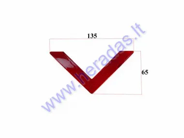 Atšvaitas raudonas elektrinio motorolerio skuterio tinka CITYCOCO ES8007 ES8008