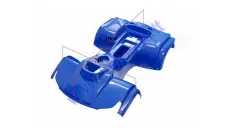 Plastic body cover for ATV quad bike YETI