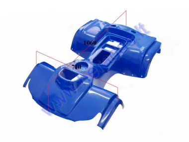 Plastic body cover for ATV quad bike YETI