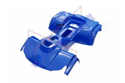 Plastic body cover for ATV quad bike YETI