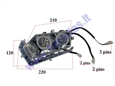 LED front lights left side for ATV quad bike TREX