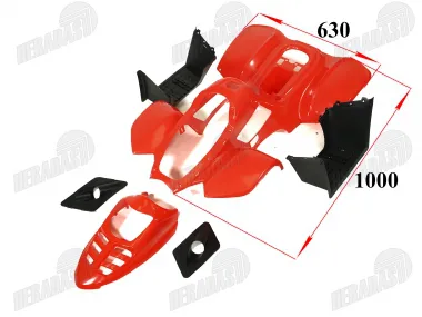 ATV keturračio plastikinė apdaila CRUSADER