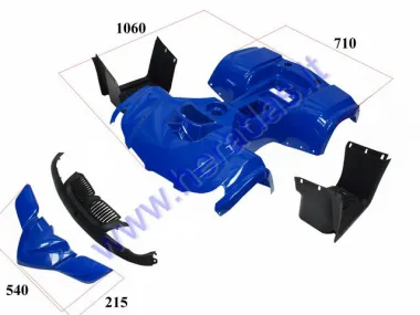 ATV keturračio plastikinė apdaila su žibintais ir pakojais YETI