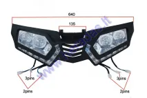 FRONT GRILL FOR ATV QUAD BIKE with headlights fits model TREX