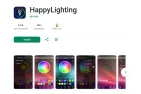 Automobilinis apšvietimas LED USB po kojomis valdomas programėle HappyLighting