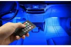 Car lighting USB under your feet is controlled by the remote control