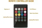 Car lighting USB under your feet is controlled by the remote control