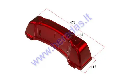Upper plastic part of the trunk of electric tricycle MS03ROF with roof