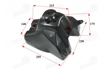 Fuel tank for ATV, quad bike, motorcycle 125cc