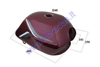 Fuel tank for motorcycle, moped fits CHAMP MONTANA