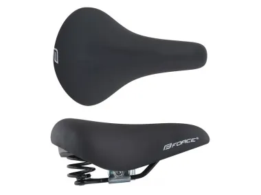 Bicycle saddle Force Bravo Soft 275x180mm.