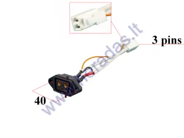 Battery charging socket for electric scooter ROBO