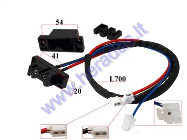 Baterijos lizdas su laidu elektrinio skuterio L3.1 Comfi4