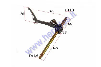 GEAR SHIFT FOR QUAD BIKE WITH SEMI-AUTOMATIC CLUTCH 125cc  L260 D12/11