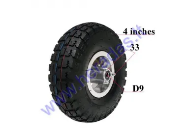 REAR WHEEL WITH TIRE FOR GASOLINE SCOOTER FITS GS4903