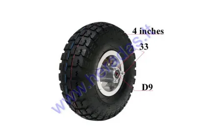 REAR WHEEL WITH TIRE FOR GASOLINE SCOOTER FITS GS4903