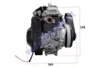 Gasoline four-stroke engine for motorized bicycle 4T 53cc belt drive (filling with pure gasoline) 142F 1.6kw