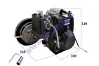 Gasoline four-stroke engine for motorized bicycle 4T 53cc belt drive (filling with pure gasoline) 142F 1.6kw