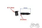 CLIP, FAIRING RIVET M6, 10PCS PACK