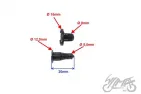 CLIP, FAIRING RIVET M8, 100PCS PACK