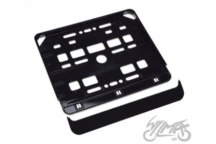 NUMBER PLATE FRAME FOR MOTORCYCLE BLACK METALLIC