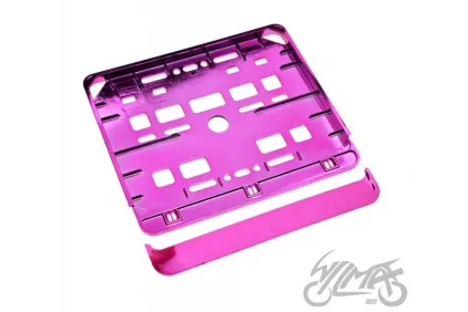 NUMBER PLATE FRAME FOR MOTORCYCLE PINK