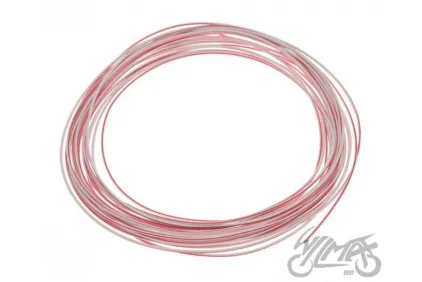 laidas 0,75 mm 10 m, balta/raudona
