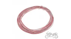 WIRE 1,00 mm 10 M, White/Red