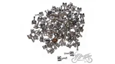 CONNECTOR END, FEMALE DOUBLE, 4.0mm ROUND, 100 pcs PACK