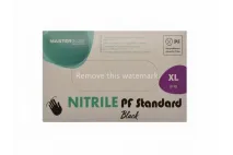 NITRILINĖS PIRŠTINĖS, MINKŠTOS, DYDIS XL, JUODOS, 100 VNT.