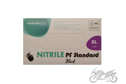 GLOVE, MECHANIC, NITRIL, SOFT, SIZE XL, BLACK, 100 PCS
