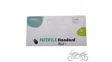 NITRILINĖS PIRŠTINĖS, MINKŠTOS, DYDIS S, JUODOS, 100 VNT.