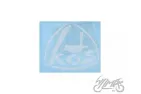 EMBLEM, SIDE COVER WSK KOS 125 WHITE