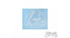 EMBLEM, SIDE COVER WSK KOS 125 WHITE