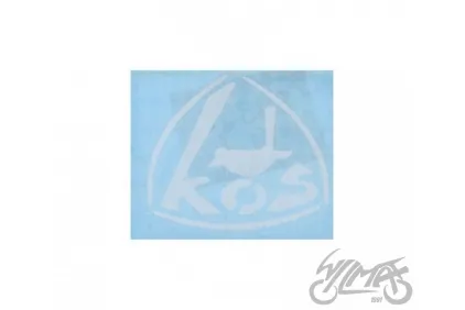 EMBLEM, SIDE COVER WSK KOS 125 WHITE