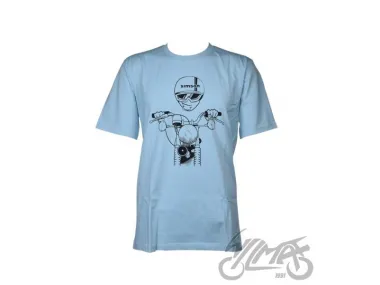 T-SHIRT SIMSON OCEAN BLUE S51 KUMPEL