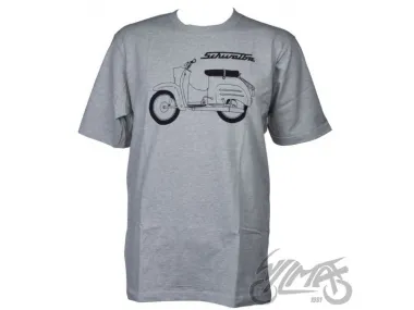 T-SHIRT SIMSON GRAU SCHWALBE BASIC