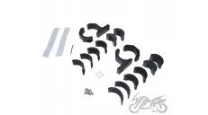 CLAMP SET, BLACK 22 - 50 mm BULL BAR ACCESSORIES MOUNTING