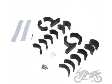 CLAMP SET, BLACK 22 - 50 mm BULL BAR ACCESSORIES MOUNTING