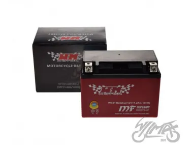 BATTERY WTZ14S ( YTZ14S ) (GEL) WM MOTOR 12 VOLT