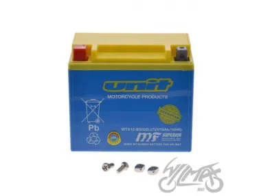 BATTERY WTX12-BS ( YTX12-BS ) (GEL) WM MOTOR 12 VOLT