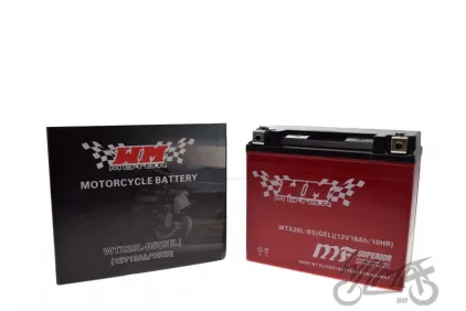 BATTERY WTX20L-BS ( YTX20L-BS ) (GEL) WM MOTOR 12 V LEFT HAND POSITIVE TERMINAL
