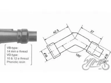 VB05F SPARK PLUG CAP NGK