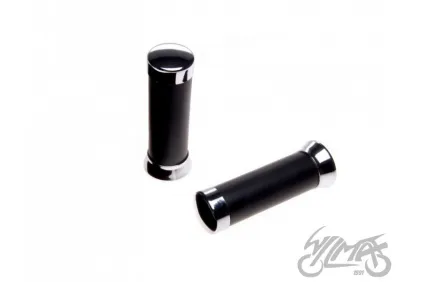 GRIPS, HANDLEBAR 0492 BLACK PLAIN CAP