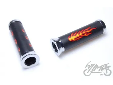 GRIP, HANDLEBAR FLAMES 7/8'' - 1'' x 6''
