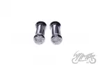 GRIPS, HANDLEBAR BLACK CHROME NARROW STRIPES