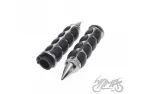 GRIPS, HANDLEBAR CHROME ALUMINUM/RUBBER 7/8
