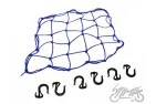 LUGGAGE NET, BLUE, PLASTIC HOOKS