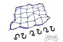 LUGGAGE NET, BLUE, PLASTIC HOOKS