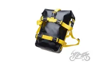 CRASH BAR BAG, BLACK+YELLOW